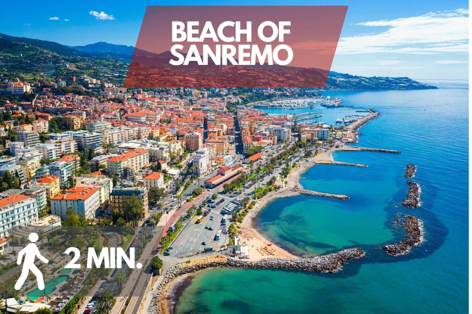2 Min Walk To The Beach In The Centre Of Sanremo Exterior foto